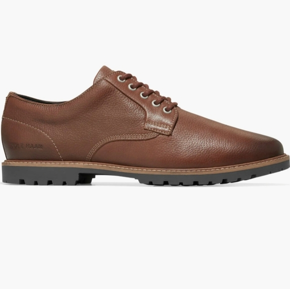 Cole Haan Midland Plain Toe Lug Sole Derby (Men) Brand New, Size 12 Brown - NWOT - Picture 3 of 6